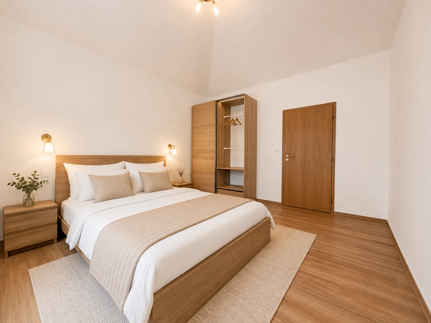 Ložnice se skříní – vizualizace